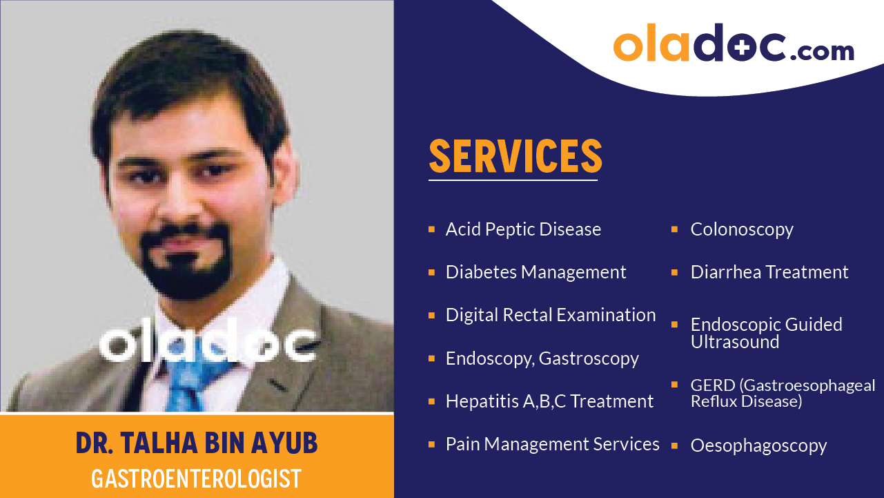 Services provided by Dr. Talha Bin Ayub